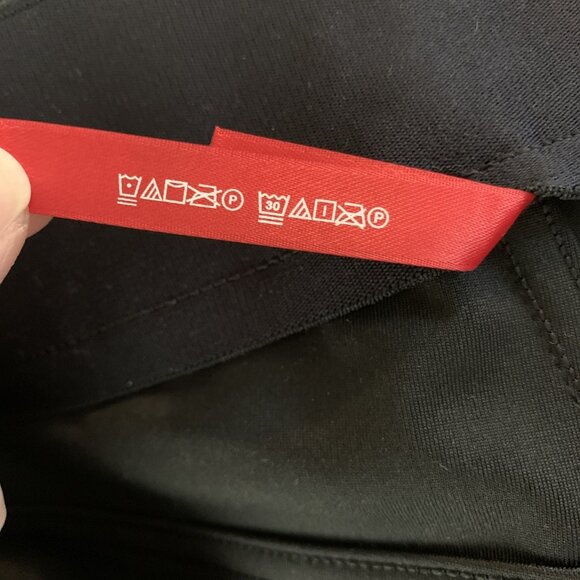 Spanx Womens 1X Petite Pants NEW Black Faux Leather Slim Straight Leg Stretch - Picture 10 of 16